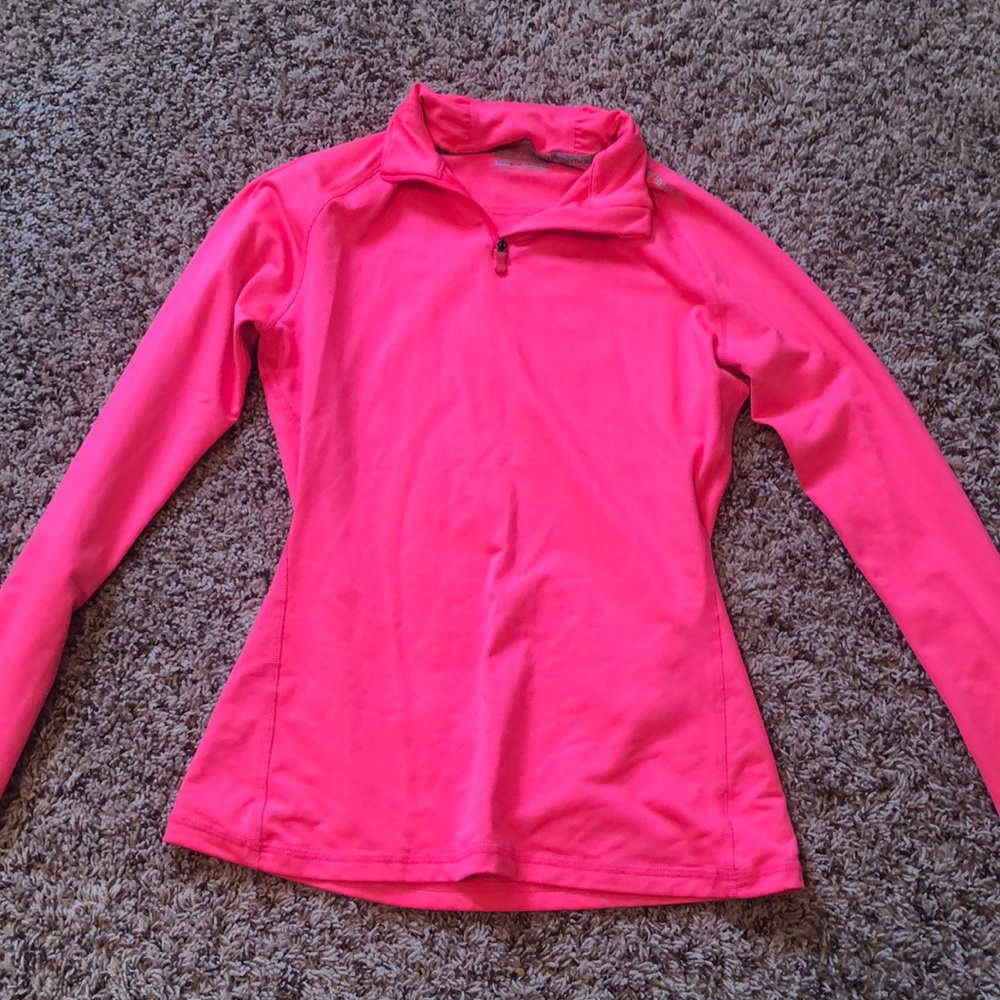Pink quarter zip
